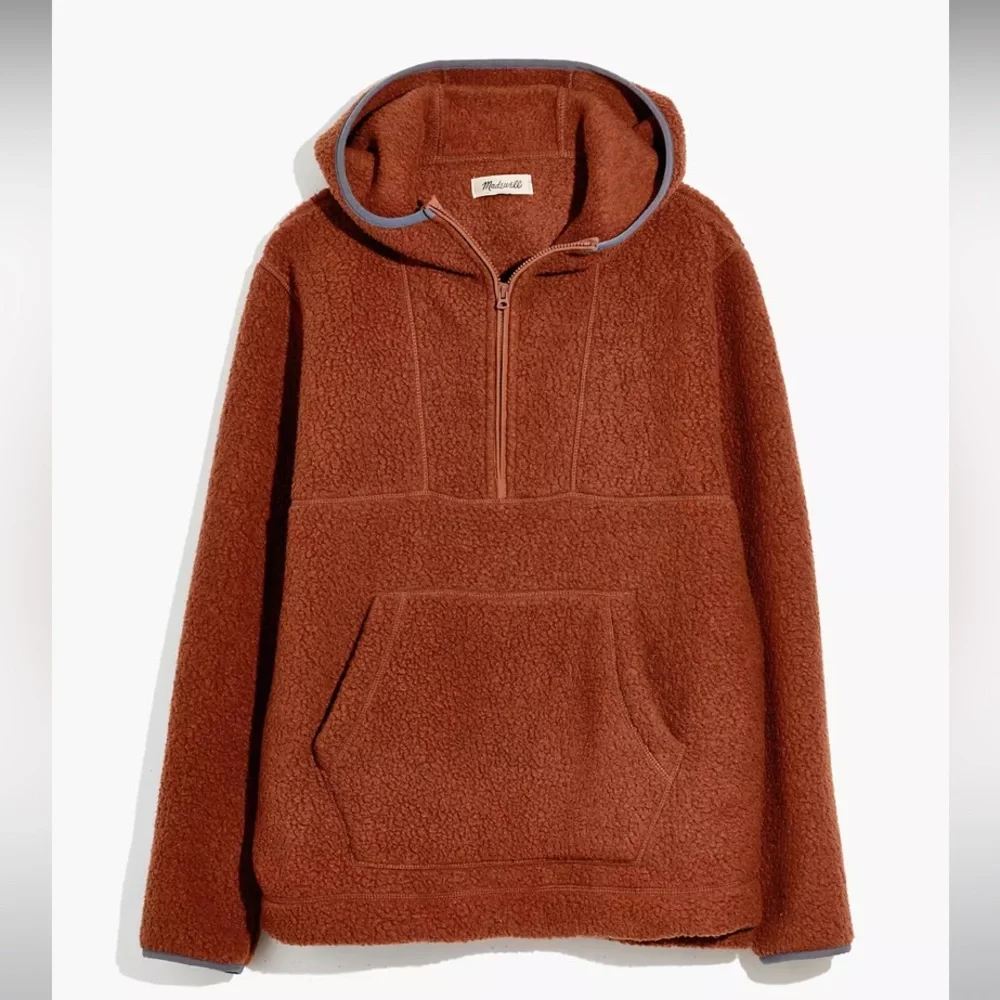 Madewell Polartec Fleece Hoodie Jacket Size XL - Picture 9 of 11